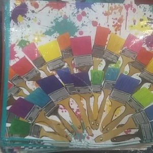 Reusable Paint Brush Themed Bag